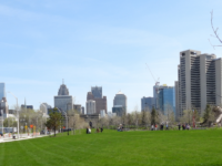 Downtown Detroit, seen from Ralph C. Wilson, Jr. Centennial Park